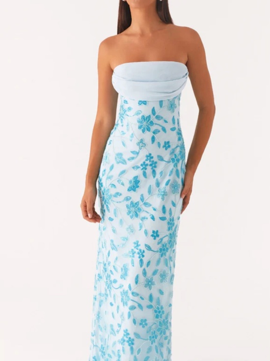 Peppermayo Dresses & Skirts - Prism Beaded Maxi Dress - Blue
